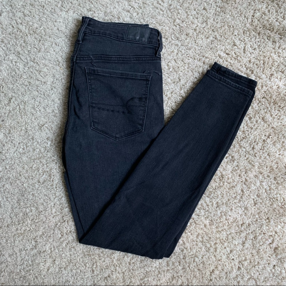 American Eagle Outfitters black high rise jegging